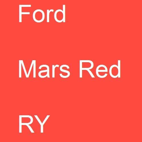 Ford, Mars Red, RY.